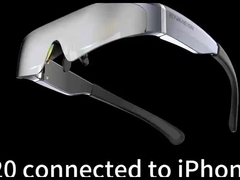 HDMI Video Input AR Smart Glasses 1080P Resolução Head Mounted Display