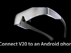 OEM & ODM 41 Graus FOV 1080P 143 polegadas HDMI Head Mounted Display com 2 alto-falantes