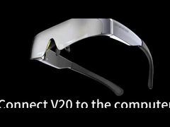 0.49 polegadas 1080P AR Smart Glasses 2000 Nits Com Interface HDMI