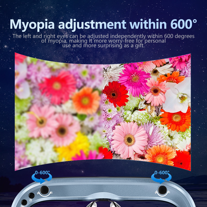 Óculos inteligentes USB-C AR com 1800 Nits Grande FOV 43 ° 1080P 60Hz OLED Head Mounted Display