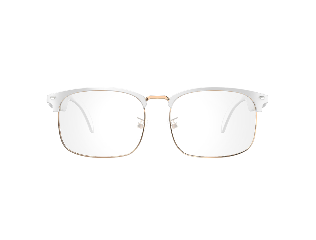 6 horas Bluetooth 5.3 Ultralight Smart Wireless Glasses For Call Preto Prata