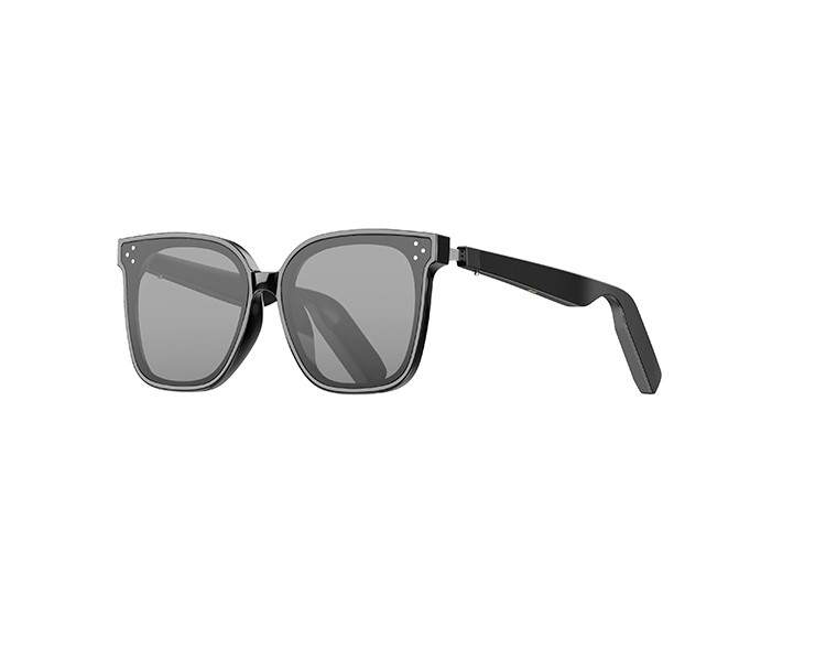 Preto UV 400 BT 5.3 Bateria 8-10 Horas Óculos de Sol Smart Bluetooth Para Ouvir Música