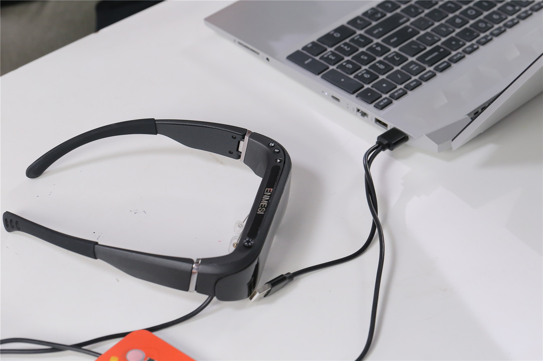 1080 P HDMI & USB C 43 Graus Óculos Inteligentes 3D VR Para Assistir Filmes & Jogos