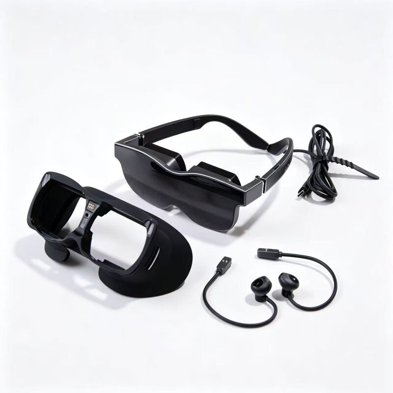 70° FOV 1080P Resolução VR Smart Glasses com Ajuste de Dioptra e Conectividade USB-C