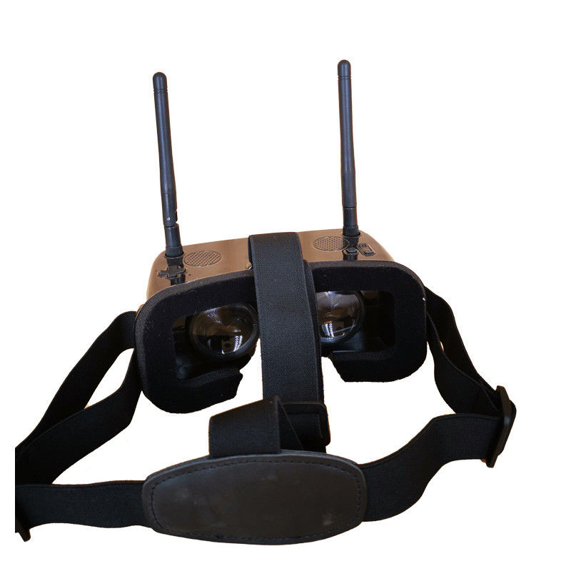 Mini Óculos FPV de Tela de 2 Polegadas com FOV de 120 Graus, Receptor de 48CH e Bateria de 1000mAh