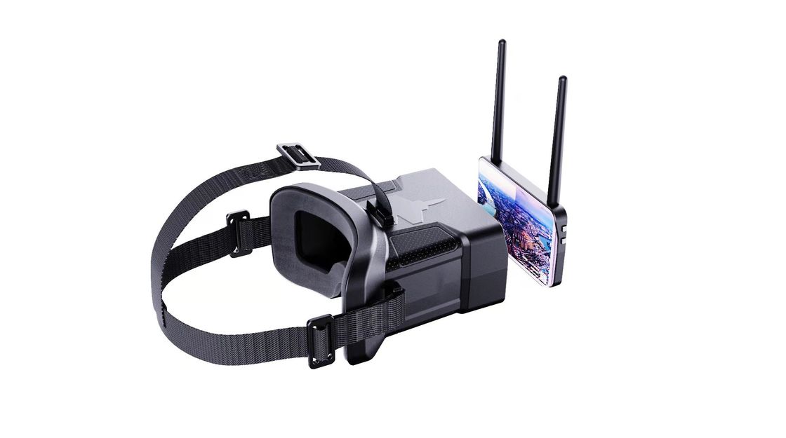 480x272 HD Resolução 0-120° FOV FPV Óculos com bateria de 600mAh para fones de ouvido de drone