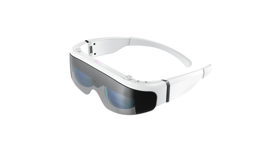 Grande FOV OLED Head Mounted Display AR óculos inteligentes 1080P