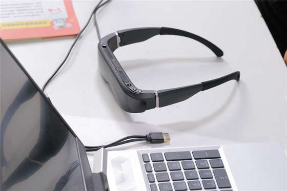 Logotipo personalizado Óculos inteligentes VR, visualização de vídeo HDMI e USB C com dioptra