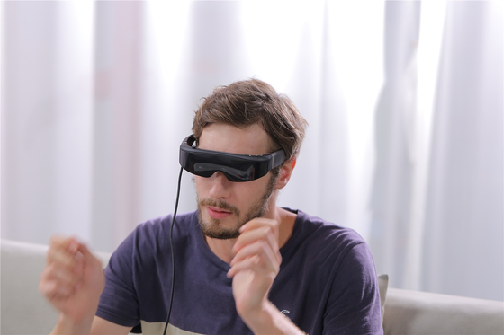 Óculos de realidade 3D VR personalizados 1080P 43 graus FOV Head Mounted Display