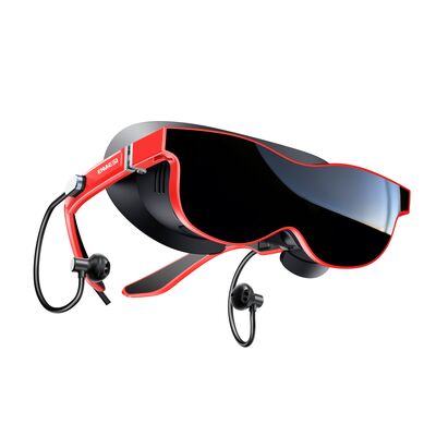 1080P Resolução 70° FOV VR Smart Glasses com ajuste de dioptra e fones de ouvido magnéticos
