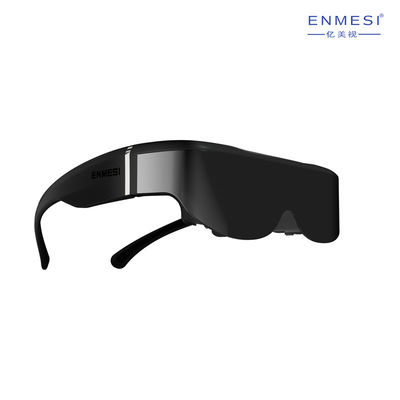 3D polegada HMD Head Mounted Display binocular 1.65W dos vidros 200