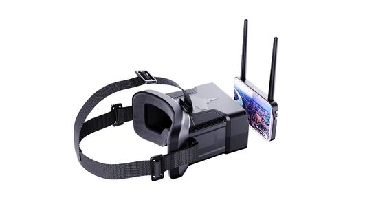480x272 HD Resolução 0-120° FOV FPV Óculos com bateria de 600mAh para fones de ouvido de drone